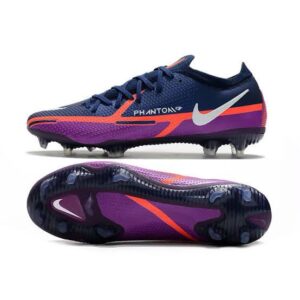 Chuteira Campo NIKE Phantom GT2 Elite FG UV Roxo - Azul Marinho