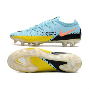 Chuteira Campo NIKE Phantom GT2 Elite FG Lucent Pack Azul - Azul - Amarelo