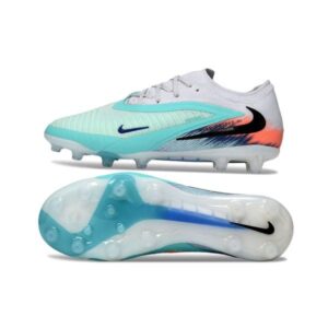 Chuteira Campo NIKE Phantom 6 Elite Low FG United Pack Cinza - Azul