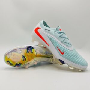 Chuteira NIKE Phantom 6 Elite Low FG Cinza - Verde