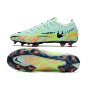 Chuteira Campo NIKE Phantom GT2 Elite FG Bonded Pack Azul - Verde