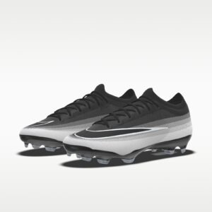 Chuteira Campo Nike Mercurial Vapor 17 Elite FG Preto e Prata