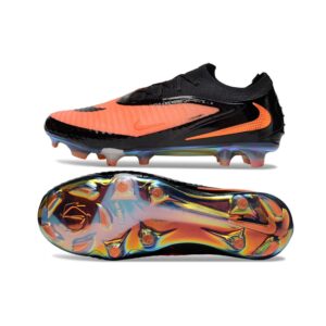 Chuteira Campo NIKE Phantom 6 Elite Low FG Preto - Vermelho