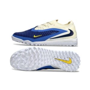 Chuteira Society Nike Phantom ReactX 6 Elite Fear Nothing Azul - Branco