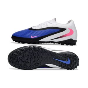 Chuteira Society Nike Phantom ReactX 6 Pro Low Attack Pack Azul - Branco
