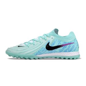 Chuteira Society Nike React Phantom GX II Elite Turquesa - Verde